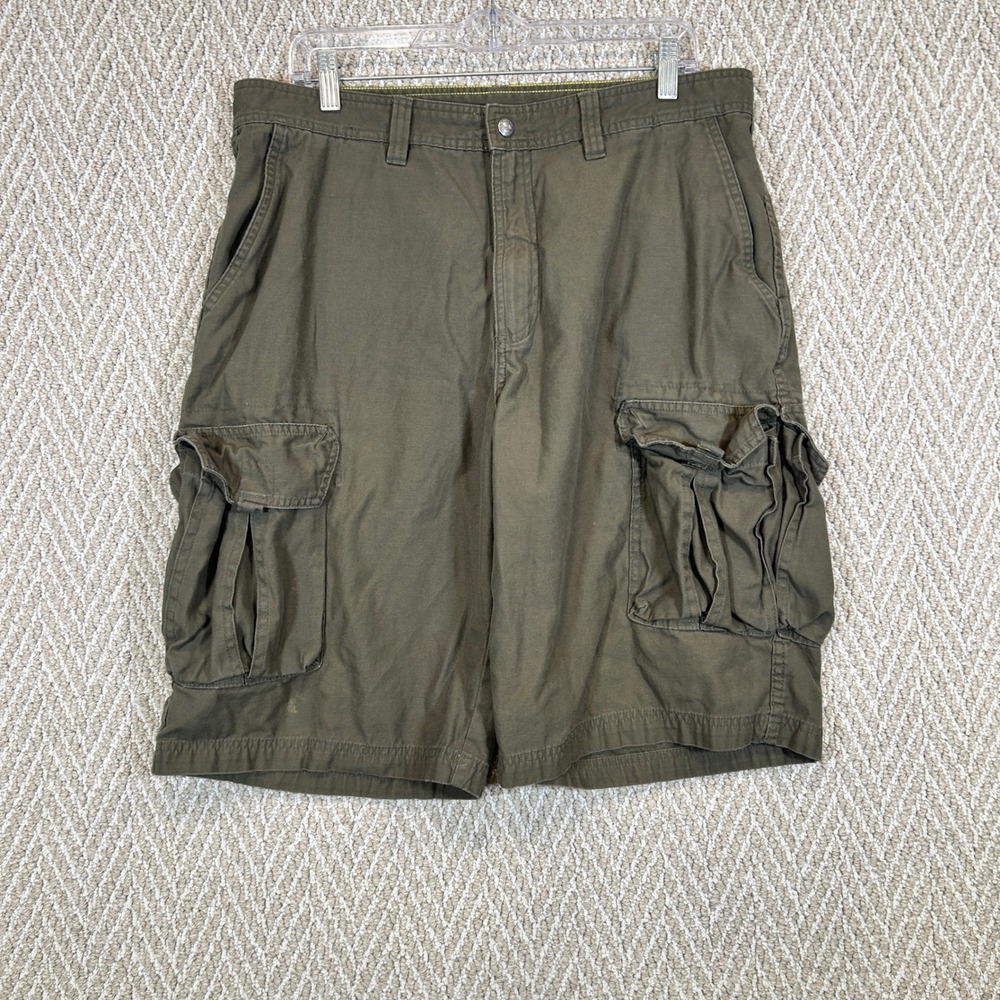 North Face Shorts Mens 36 A5 Series Green Cotton Cargo Hiking Utility Tactical